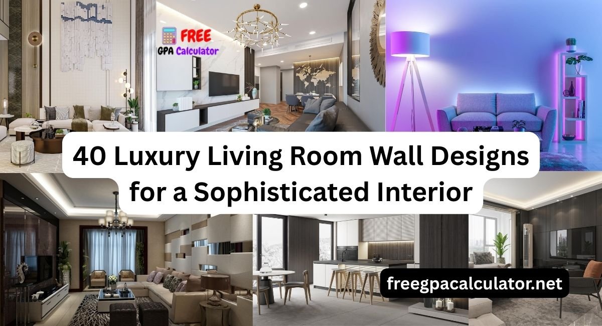 40 Luxury Living Room Wall Designs for a Sophisticated Interior