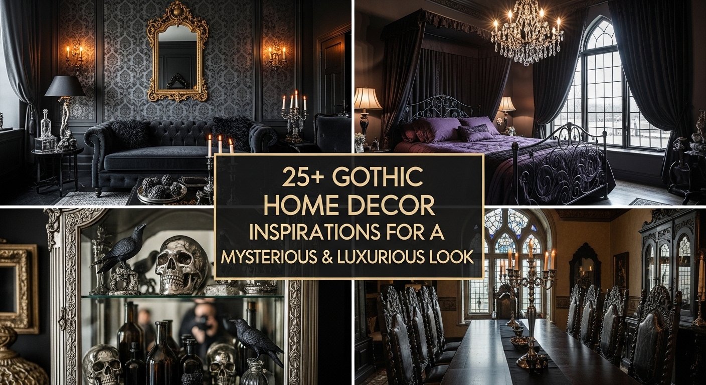 25+ gothic home decor