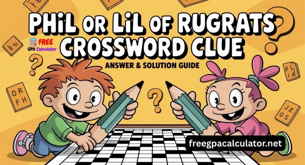 Phil or Lil of Rugrats Crossword Clue Answer: Quick Solution & Explanation